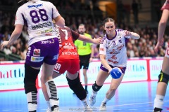 20241230 Skara HFs ldis Heimisdottir under handbollsmatchen i Handbollsligan mellan Skövde HF och Skara HF den 30 december 2024 i Arena Skövde i Skövde.