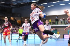 20241230 Skara HFs Lisanne Kruijswijk under handbollsmatchen i Handbollsligan mellan Skövde HF och Skara HF den 30 december 2024 i Arena Skövde i Skövde.