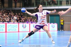 20241230 Skara HFs ldis Heimisdottir under handbollsmatchen i Handbollsligan mellan Skövde HF och Skara HF den 30 december 2024 i Arena Skövde i Skövde.