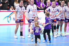 20241230 Skara HFs Melanie Felber under handbollsmatchen i Handbollsligan mellan Skövde HF och Skara HF den 30 december 2024 i Arena Skövde i Skövde.