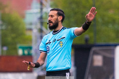 20260513 under fotbollsmatchen i Ettan Södra mellan Utsiktens BK och Skövde AIK den 13 maj 2026 på Valhalla IP i Göteborg. 
Foto: Filip Kauffeldt