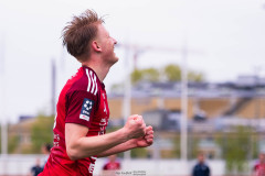 20260513 under fotbollsmatchen i Ettan Södra mellan Utsiktens BK och Skövde AIK den 13 maj 2026 på Valhalla IP i Göteborg. 
Foto: Filip Kauffeldt