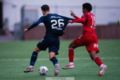 20260513 under fotbollsmatchen i Ettan Södra mellan Utsiktens BK och Skövde AIK den 13 maj 2026 på Valhalla IP i Göteborg. 
Foto: Filip Kauffeldt