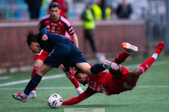 20260513 under fotbollsmatchen i Ettan Södra mellan Utsiktens BK och Skövde AIK den 13 maj 2026 på Valhalla IP i Göteborg. 
Foto: Filip Kauffeldt