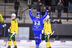 20241228 Villa-Lidköpings William Arvidsson  under bandymatchen i Elitserien mellan Villa-Lidköping BK och Ljusdals BK den 28 december 2024 i Sparbanken Arena i Lidköping.