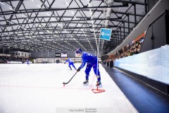 20241228 Villa-Lidköpings Hugo Behlander under bandymatchen i Elitserien mellan Villa-Lidköping BK och Ljusdals BK den 28 december 2024 i Sparbanken Arena i Lidköping.