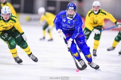 20241228 Villa-Lidköpings Alwin Andersson under bandymatchen i Elitserien mellan Villa-Lidköping BK och Ljusdals BK den 28 december 2024 i Sparbanken Arena i Lidköping.