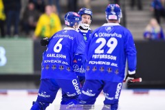 20241228 Villa-Lidköpings Christoffer Edlund under bandymatchen i Elitserien mellan Villa-Lidköping BK och Ljusdals BK den 28 december 2024 i Sparbanken Arena i Lidköping.