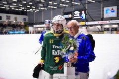 20241228 Ljusdals Axel Nilzon under bandymatchen i Elitserien mellan Villa-Lidköping BK och Ljusdals BK den 28 december 2024 i Sparbanken Arena i Lidköping.